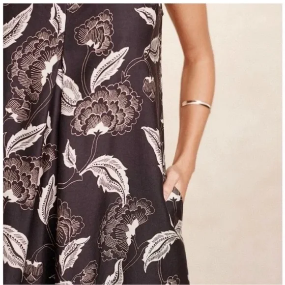 Anthropologie Soha.  Floreat Print Maxi Dress Large NWT l - Picture 4 of 16